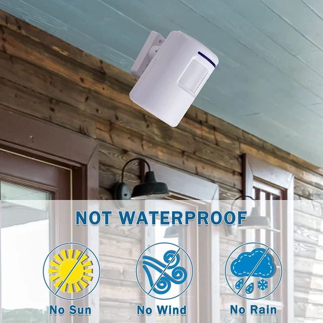 Alt view image 6 of 6 - Motion Sensor Alarm, Long Range Wireless Driveway Alarm