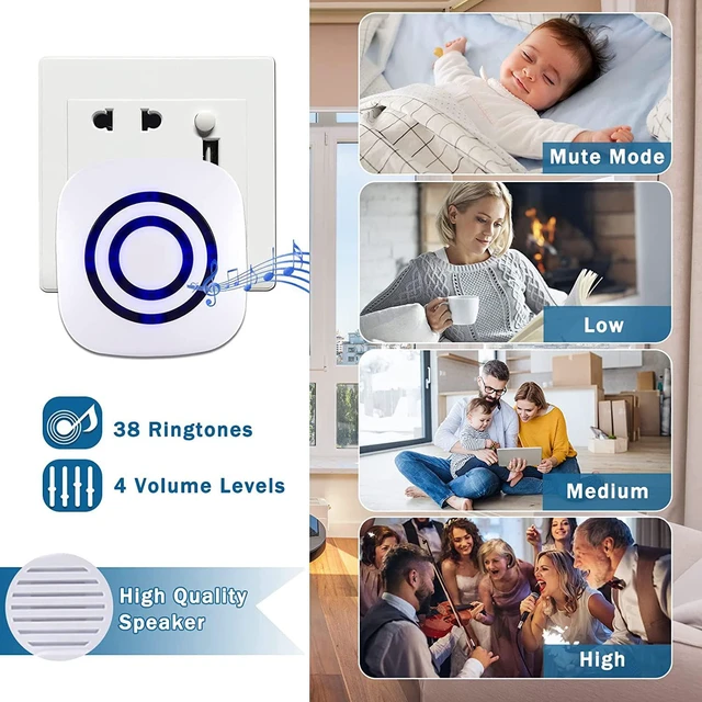 Alt view image 3 of 6 - Motion Sensor Alarm, Long Range Wireless Driveway Alarm