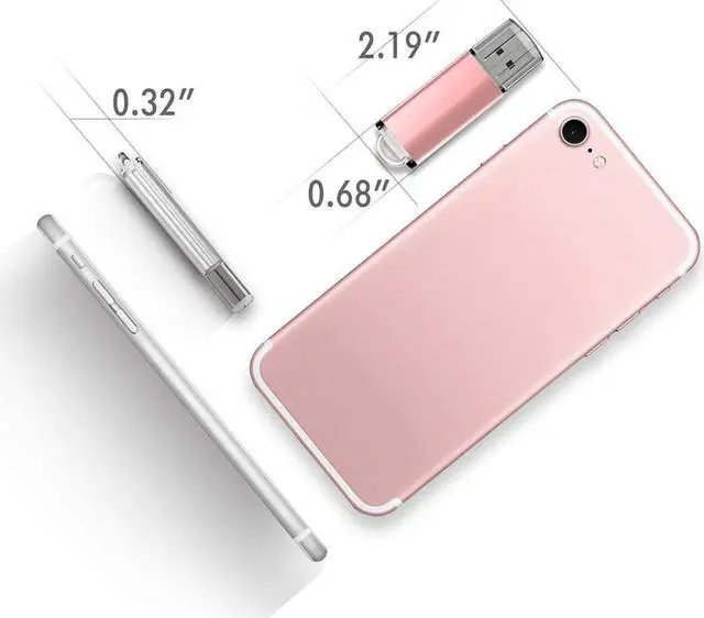 Alt view image 3 of 7 - USB Flash Drive 32GB Thumb Drive 2.0 High Speed Memory Stick Jump/ Zip/ Pen Drive Blue 32 GB