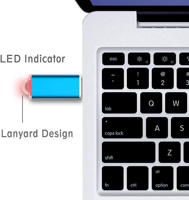 Alt view image 5 of 7 - USB Flash Drive 32GB Thumb Drive 2.0 High Speed Memory Stick Jump/ Zip/ Pen Drive Blue 32 GB