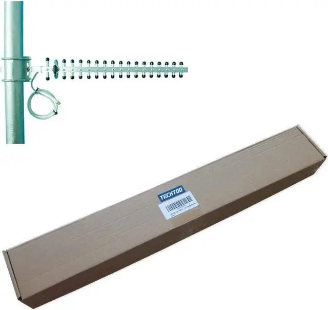 Alt view image 4 of 7 - WiFi 2.4GHz 18dBi High Gain Yagi Directional Antenna Booster With RP-SMA Connector For Wireless Network Router/Reapter/USB Adapter/Extension Network PCI Card/IP Camera