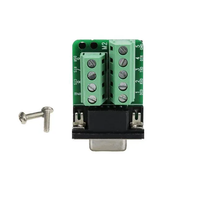Alt view image 3 of 5 - DB9 Breakout Connector RS232 Serial 9 Pin Connector Db9 Terminal Female with Scr