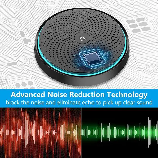 Alt view image 5 of 7 - Conference USB Microphone, ANSTEN Omnidirectional Condenser PC Mic Pick Up Voice 10ft,Ideal for Video Conferencing Recording, Skype, Online Class, Court Report, Compatible with Mac OS X Windows