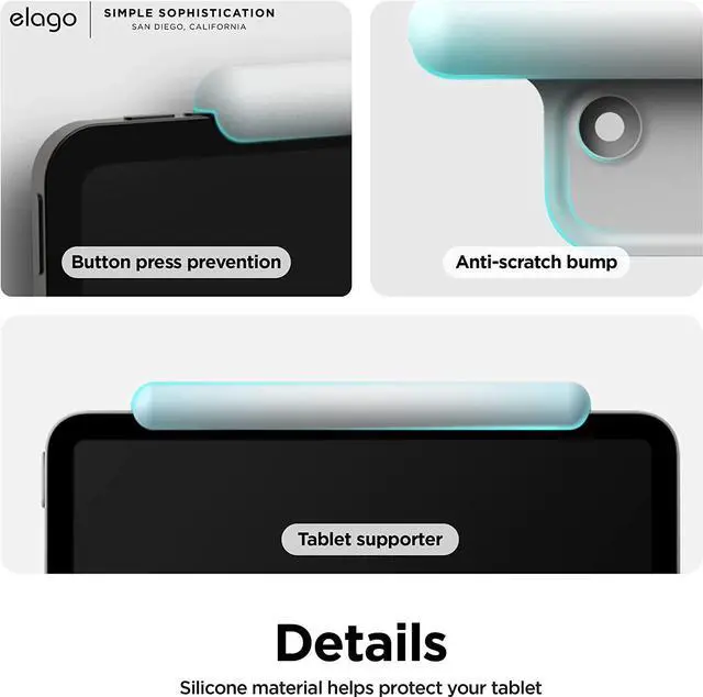 Alt view image 3 of 7 - Home Hub Mount [White] - [iPad Wall Mount][Homekit Mount][Easy Installation][Scratch-Free][Cable Management Included] - for iPad Mini iPad Air iPad Pro