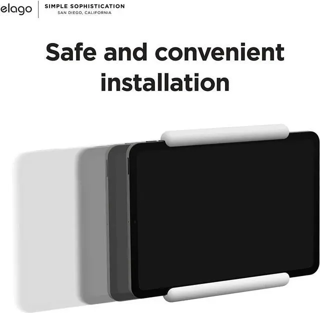 Alt view image 5 of 7 - Home Hub Mount [White] - [iPad Wall Mount][Homekit Mount][Easy Installation][Scratch-Free][Cable Management Included] - for iPad Mini iPad Air iPad Pro