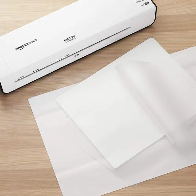 Alt view image 5 of 5 - Amazon Basics Clear Thermal Laminating Sheets for Documents and Photos, 9 x 11.5-Inch, 2.8 mil, 50-Pack