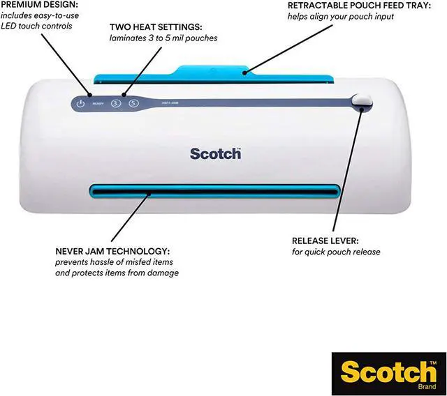 Alt view image 5 of 7 - South City Mall Brand PRO Thermal Laminator, Never Jam Technology Automatically Prevents Misfed Items, 2 Roller System, 9 inch (TL906)