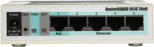 Alt view image 2 of 3 - Mikrotik RB951G-2HND 5-Port Gigabit Wireless AP 1000mW