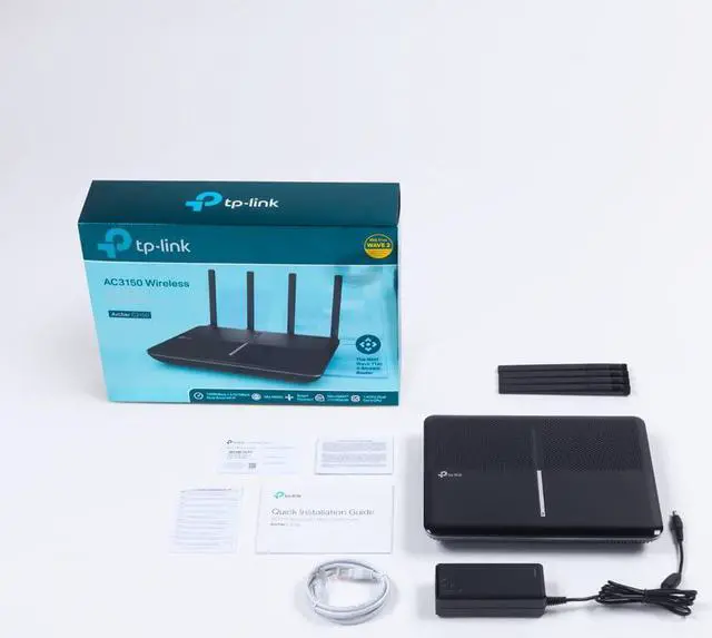 Alt view image 5 of 7 - TP-Link AC3150 Wireless MU-MIMO Gigabit Router, Archer C3150,black