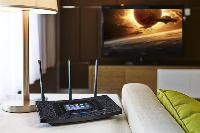 Alt view image 2 of 3 - TP-Link AC1900 Touch Screen Wi-Fi Gigabit Router
