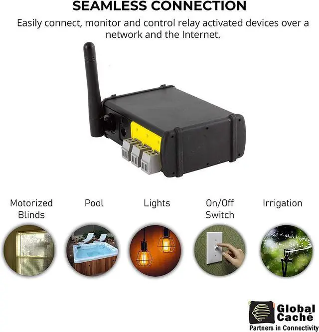 Alt view image 2 of 5 - Global Cache WF2CC iTach Wi-Fi to Relay/Contact Closure