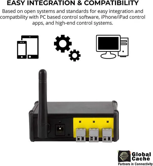 Alt view image 3 of 5 - Global Cache WF2CC iTach Wi-Fi to Relay/Contact Closure