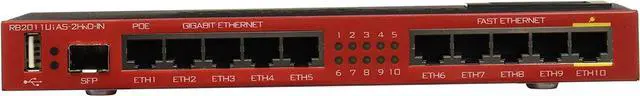Alt view image 2 of 3 - Mikrotik Routerboard RB2011UiAS-2HnD-IN Sfp Port plus 10 Port Ethernet