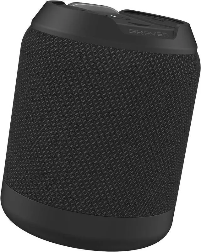 Alt view image 2 of 7 - Braven BRV-Mini - Waterproof Pairing Speaker - Rugged Portable Wireless Speaker - 12 Hours of Playtime - Black (604203553)