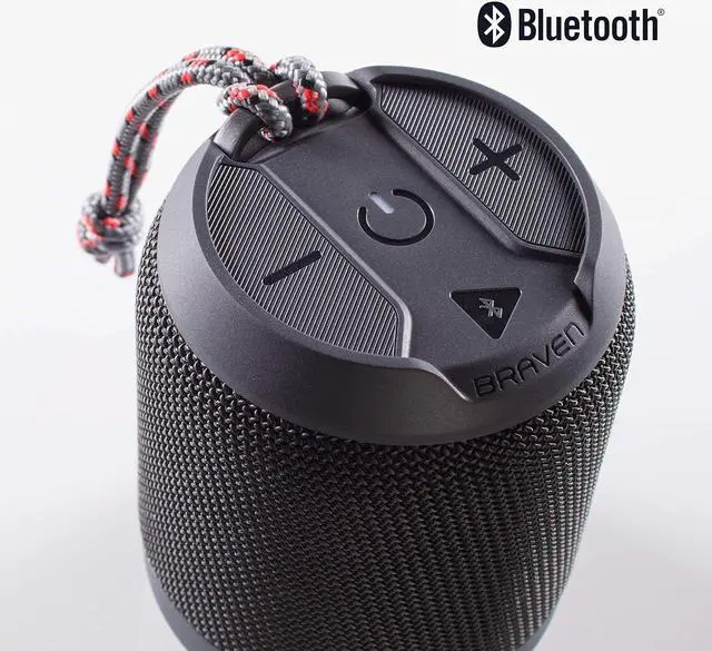 Alt view image 7 of 7 - Braven BRV-Mini - Waterproof Pairing Speaker - Rugged Portable Wireless Speaker - 12 Hours of Playtime - Black (604203553)