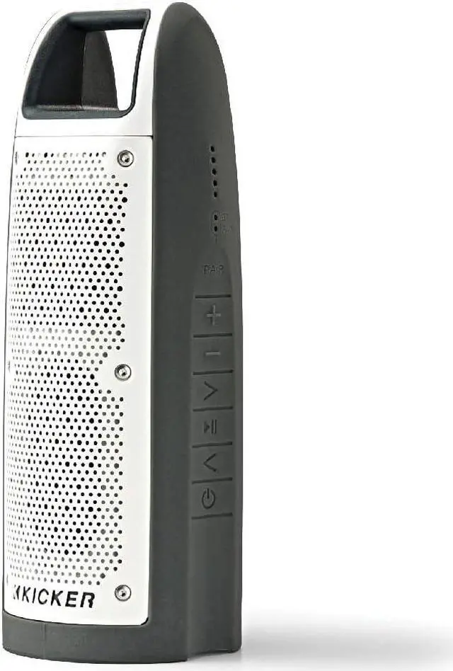 Alt view image 4 of 7 - KICKER Bullfrog BF100 Bluetooth Portable Outdoor Speaker | 360° Sound Field | Waterproof Dustproof Casing IP67 Rating | Powerful 16 Watt AMP | 100 FT Wireless Range Gray
