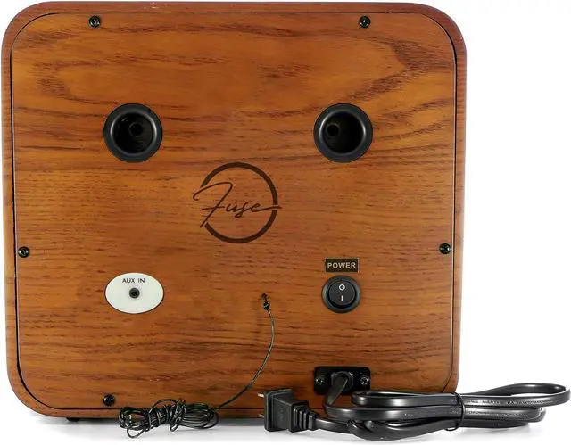 Alt view image 3 of 5 - Fuse RAD-V1 Vintage Retro Radio | AM/FM Radio Speaker with Bluetooth & AUX Input | 5W Speakers | Mid Century Modern Style | Real Handcrafted Ashtree Wood Exterior