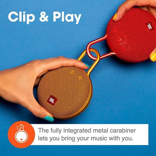 Alt view image 18 of 20 - JBL Clip 3 Portable Bluetooth Waterproof Speaker (Black)