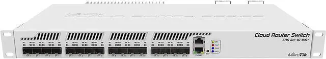 Main image of MikroTik Cloud Router Switch Rack-mountable Manageable Switch with Layer 3 Features (CRS317-1G-16S+RM)