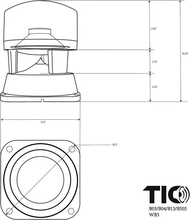 Alt view image 6 of 6 - TIC B503 8" Outdoor Wireless Omnidirectional In-Ground Bluetooth 5 Speaker (Connect to 100+ Speakers)
