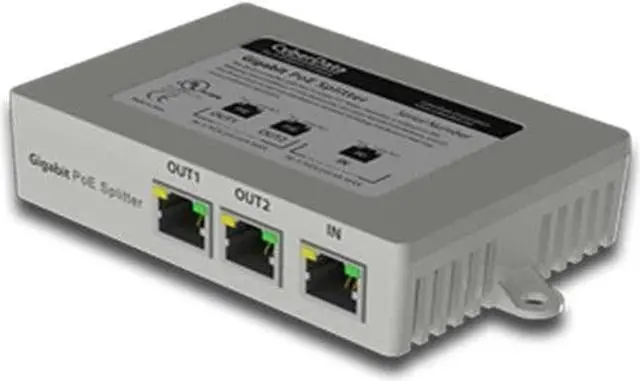 Main image of CyberData 2-Port PoE Gigabit Switch - 2 Ports - 2 x POE+ - 10/100/1000Base-T - PoE Ports - Desktop