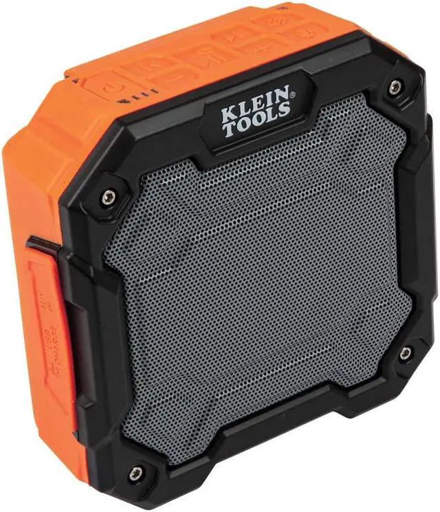 Alt view image 2 of 7 - Klein Tools Bluetooth Jobsite Speaker with Magnet and Hook (AEPJS3) Magnetic Power Strip with Surge Protector (PowerBox 1)
