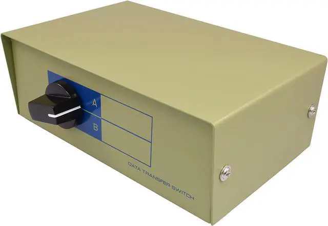 Main image of PTC Premium 2-Way A/B R45 Metal Rotary Manual Switch Box