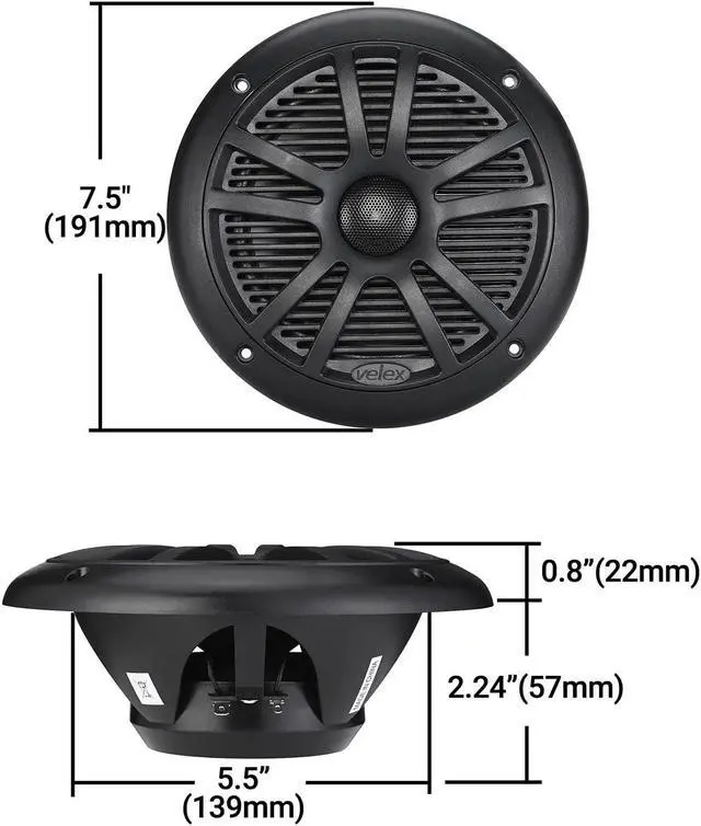 Alt view image 3 of 4 - Marine Bluetooth Amplifier Speaker Package