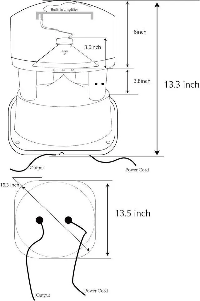 Alt view image 5 of 7 - TIC B526-6.5" Outdoor Bluetooth 5.0 In-Ground Omnidirectional Speaker(Single)
