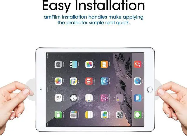 Alt view image 3 of 6 - Glass Screen Protector for iPad 9.7 6th Gen 5th Gen iPad Pro 9.7 iPad Air Air 2 Tempered Glass  Pencil Compatible 1 Pack