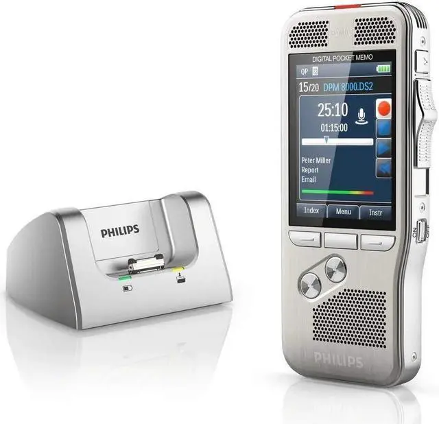 Alt view image 3 of 7 - Philips PSPACC812000 Pocket Memo Docking Station-Charging Capability