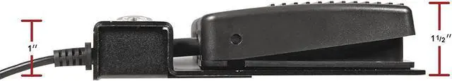 Alt view image 3 of 4 - ECS USB Dual Foot Pedal - Left & Right Mouse Click, Presentations, Ergonomic Design, Heavy Duty Metal Base, Plug & Play, Compatible with Windows/Mac, Free Your Hands, No Batteries Required