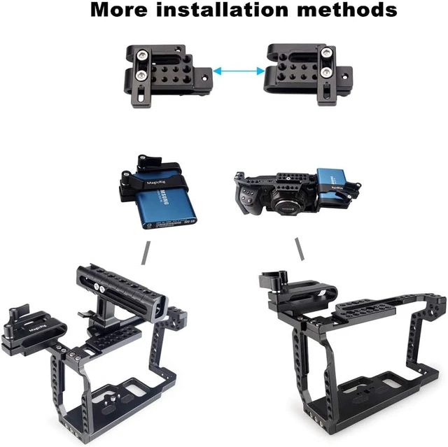 Alt view image 5 of 7 - Camera Cage Kit for Blackmagic Pocket Cinema Camera 4K & 6K