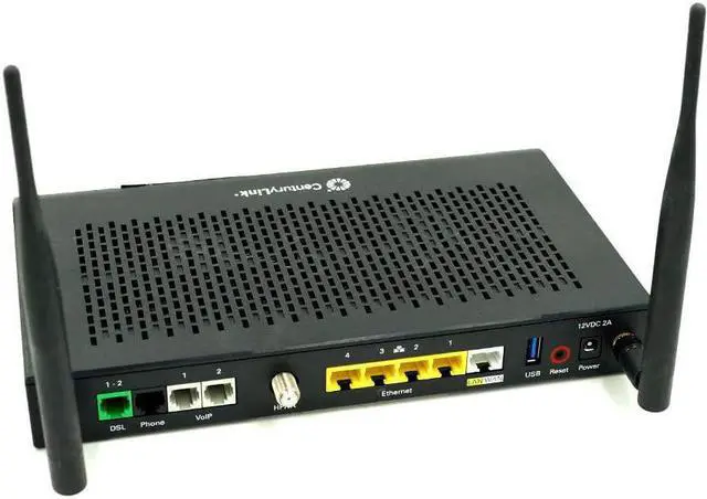 Alt view image 2 of 3 - CenturyLink Technicolor C2000T Wireless 802.11N ADSL2+ VDSL Modem Router Combo
