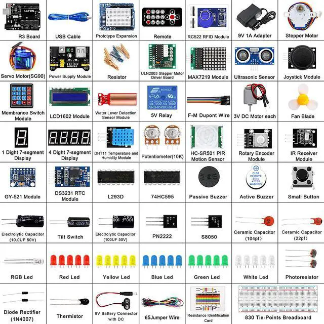 Alt view image 2 of 6 - Ultimate Starter kit with R3 Board Mega2560 Mega328 Nano Compatible with IDE with Tutorial