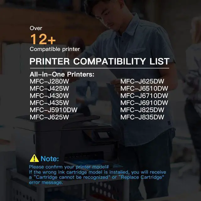 Alt view image 6 of 7 - E-Z Ink (TM) Compatible Ink Cartridge Replacement  LC75 LC71 LC79 XL to Use with MFC-J6510DW MFC-J6710DW MFC-J6910DW MFC-J280W MFC-J425W (5 Black, 3 Cyan, 3 Magenta, 3 Yellow) 14 Pack