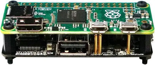 Alt view image 5 of 5 - MakerSpot 4-Port Stackable USB Hub HAT for Raspberry Pi Zero V1.3 (with Camera Connector) and Pi Zero W /2W (with Bluetooth & WiFi)