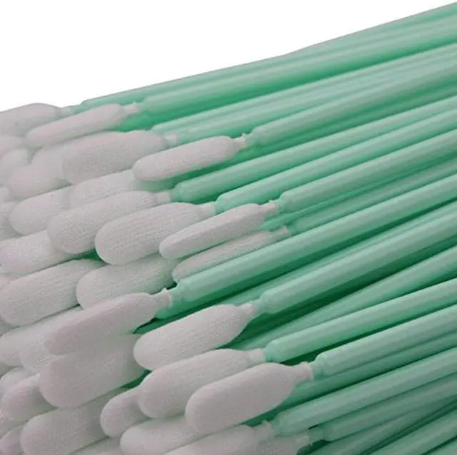 Alt view image 3 of 6 - INCHOO 100pc 6.3" Double Layer Polyester Cleaning Swab Sticks for Solvent Format Inkjet Printer Roland Optical Equipment