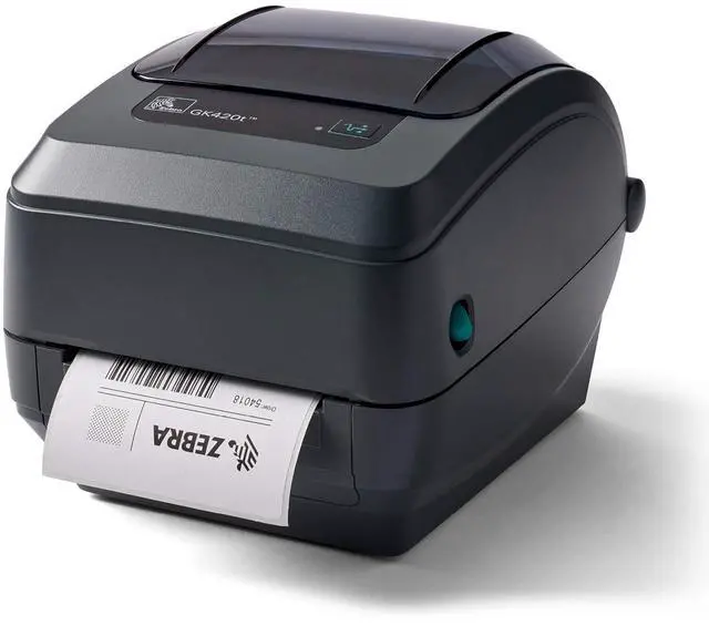 Main image of Ze bra GK420t Thermal Transfer Monochrome Desktop Printer Print Width of 4 in USB and Ethernet Port Connectivity GK42-102210-000