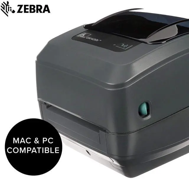 Alt view image 7 of 7 - Ze bra GK420t Thermal Transfer Monochrome Desktop Printer Print Width of 4 in USB and Ethernet Port Connectivity GK42-102210-000