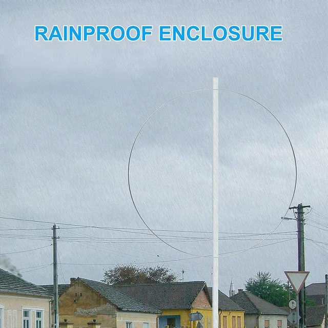 Alt view image 5 of 7 - K-180WLA Active Loop Broadband Antenna 100kHz-180MHz 20dBi, SDR Shortwave Small Loop with 10-Meter Feeder (TNC to SMA) & USB Supply