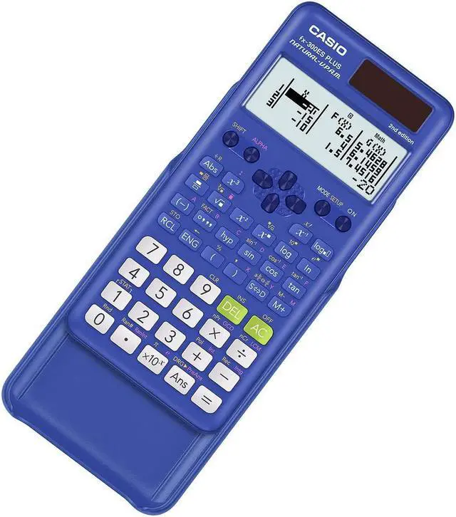 Alt view image 7 of 10 - New Casio Fx-300Espls2 Blue Scientific Calculator