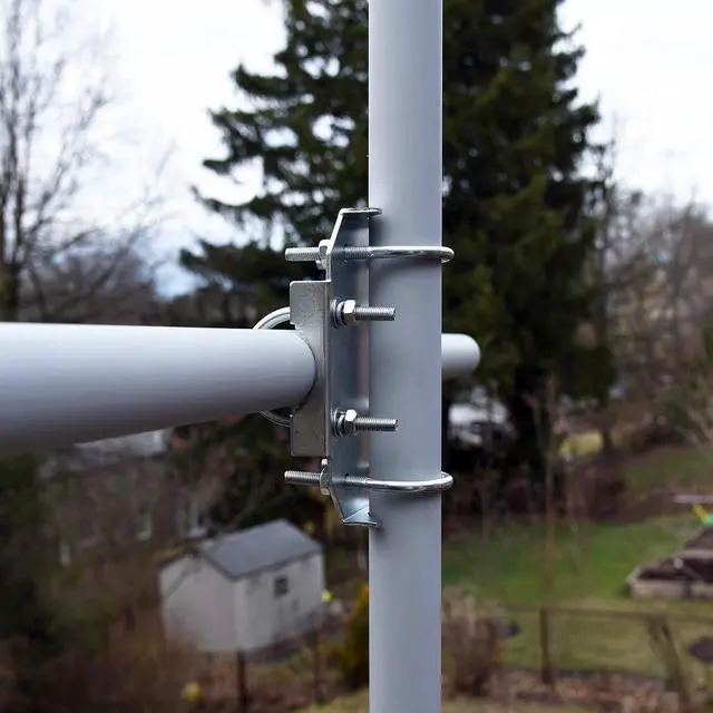 Alt view image 6 of 6 - X-Boom MIMO Antenna Mast Cross-Over Bracket Kit for 1.25" to 2.0" OD Pipes - Includes Heavy Duty Right-Angle Plate & Mounting Hardware (ANT-800-XB1)