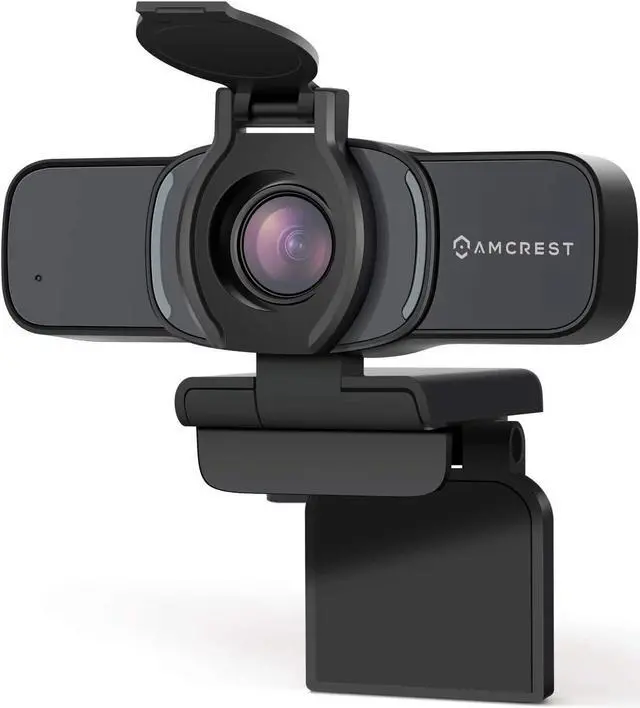 Main image of Amcrest 1080P Webcam with Microphone & Privacy Cover, Web Cam USB Camera, Computer HD Streaming Webcam for PC Desktop & Laptop w/Mic, Wide Angle Lens & Large Sensor for Superior Low Light (AWC201-B)