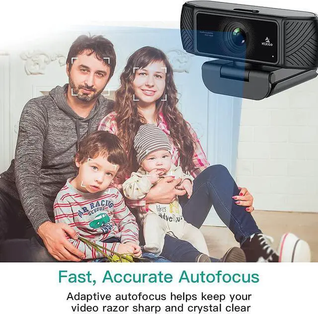 Alt view image 6 of 6 - NexiGo N680 1080P Business Webcam with Microphone, Software and Privacy Cover, AutoFocus, Streaming USB Web Camera, for Online Class, Zoom Meeting Skype Facetime Teams, PC Mac Laptop Desktop