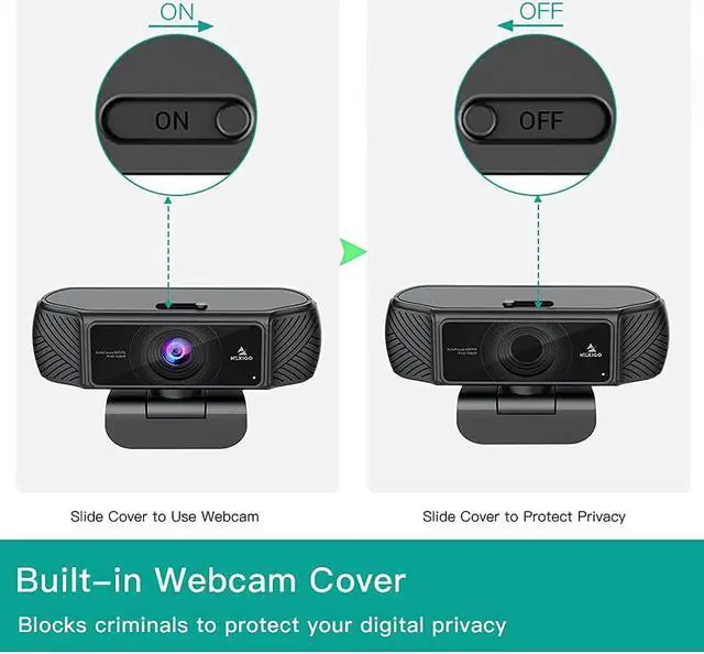 Alt view image 2 of 6 - NexiGo N680 1080P Business Webcam with Microphone, Software and Privacy Cover, AutoFocus, Streaming USB Web Camera, for Online Class, Zoom Meeting Skype Facetime Teams, PC Mac Laptop Desktop