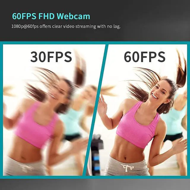 Alt view image 4 of 7 - NexiGo N620E 60FPS AutoFocus ePTZ Webcam, 2X Digital Zoom, Ring Light & Privacy Cover, [Software Included], 1080P FHD Streaming Web Camera, Dual Stereo Mics, for Zoom Skype Teams