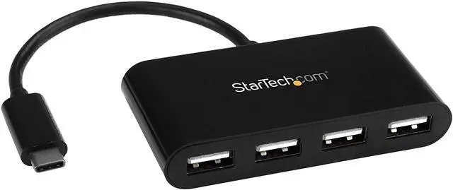Main image of Pro-trade.com 4-Port USB-C Hub - USB-C to 4x USB-A Hub Adapter - Mini USB 2.0 Hub - Bus-powered USB Type-C Port Expander (ST4200MINIC)
