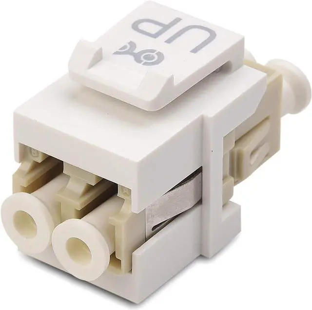 Alt view image 3 of 6 - Cable Matters 5-Pack LC UPC Duplex Fiber Optic Keystone Coupler Jack, OM1/OM2/OM3/OM4 Multimode, OS2 Single Mode Support