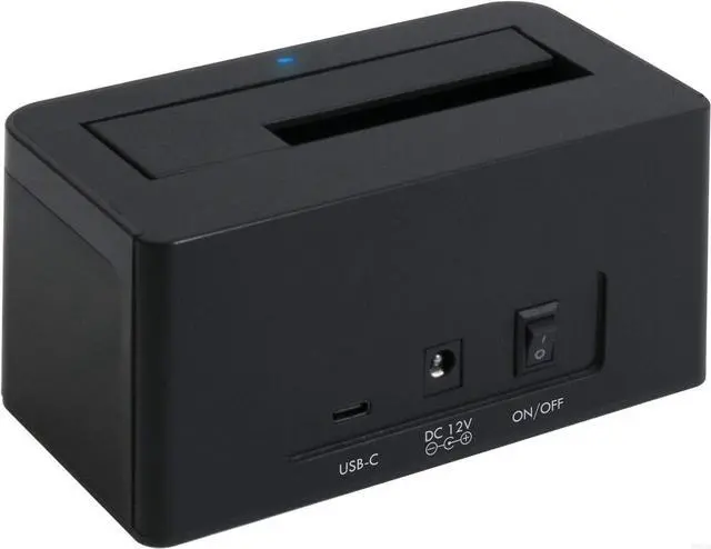 Alt view image 3 of 6 - Plugable USB 3.1 Gen 2 10Gbps SATA Upright Hard Drive Dock and SSD Dock (Includes Both USB-C and USB 3.0 Cables, Supports 10TB+ Drives).